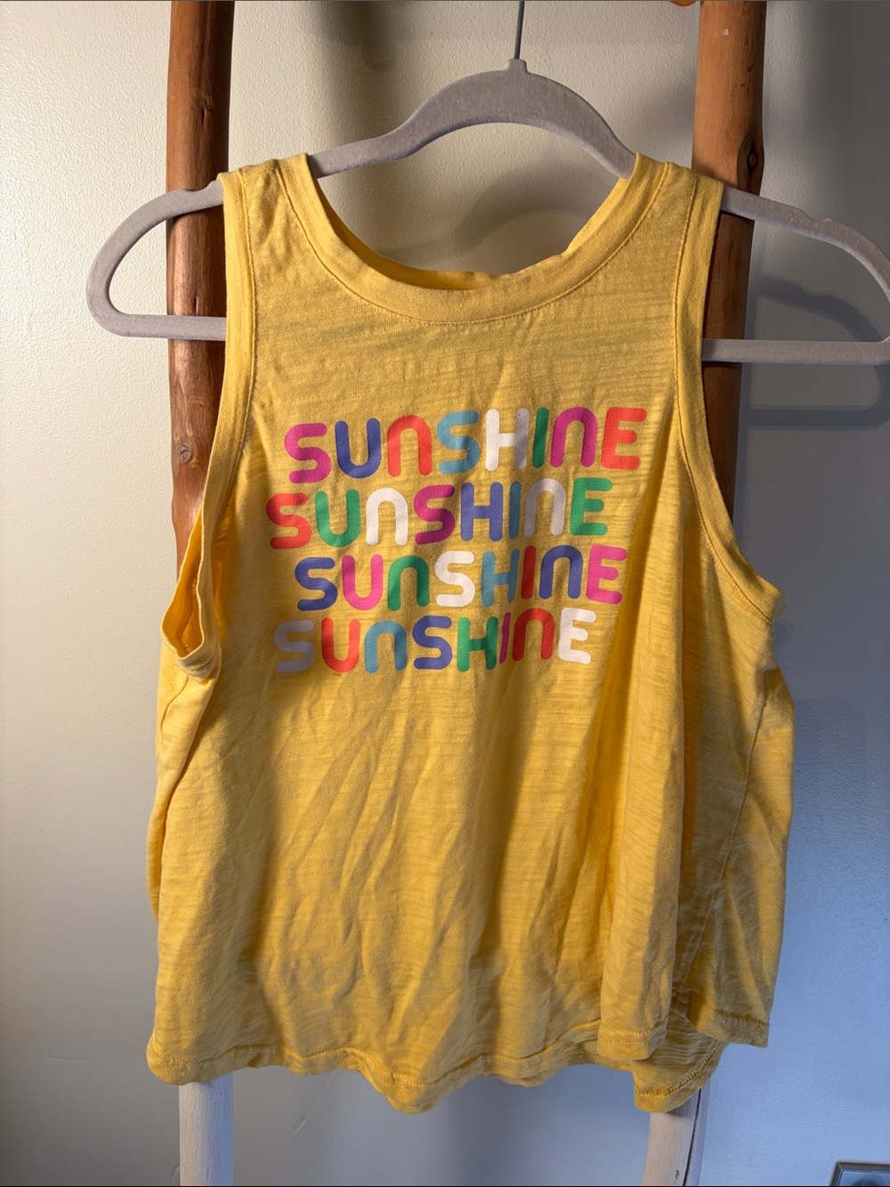 Unk Yellow 'SUNSHINE' Multicolor Graphic Tank
